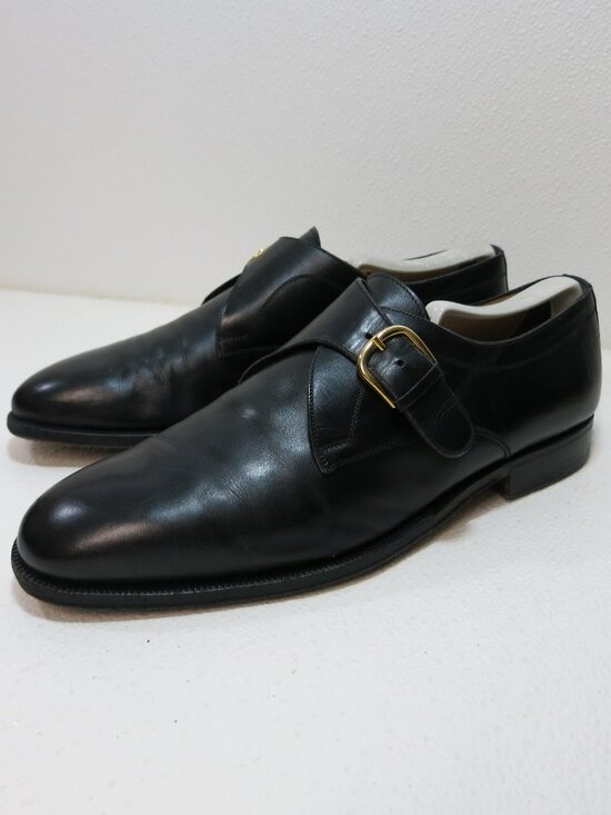 Bally Strap Leather Monk Oxfords Belt Buckle Men\'s Footwear Dress Shoes Sz 9.5 main image 4
